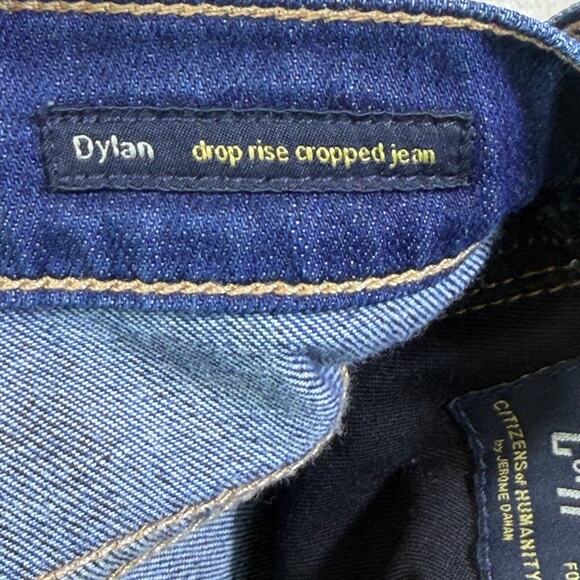 COH Citizens of Humanity Women’s 30 Blue Dyan Drop Rise Cropped Denim Jeans - Picture 4 of 7